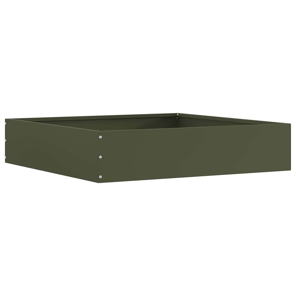 Ograda oko Travnjaka 6 pcs Maslinasto zelena 60 x 60 x 13 cm