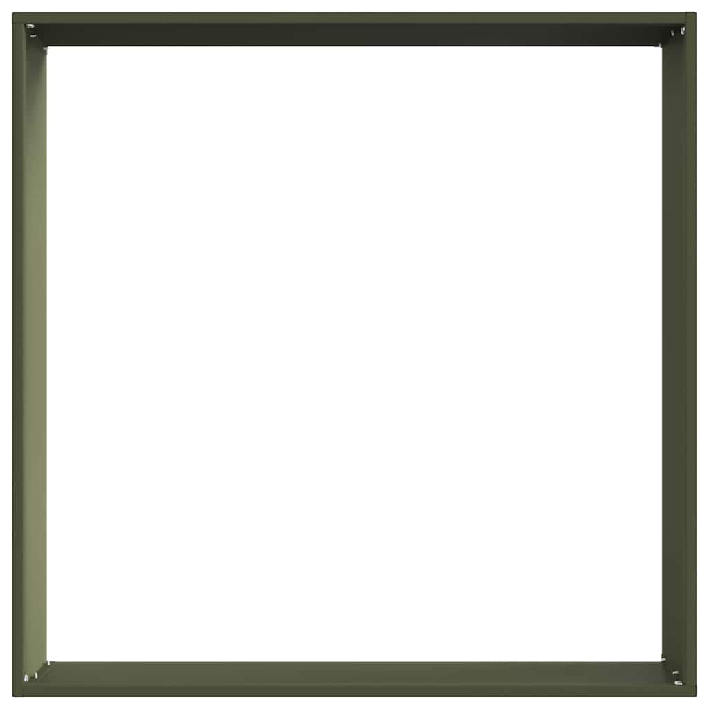 Ograda oko Travnjaka 6 pcs Maslinasto zelena 60 x 60 x 13 cm