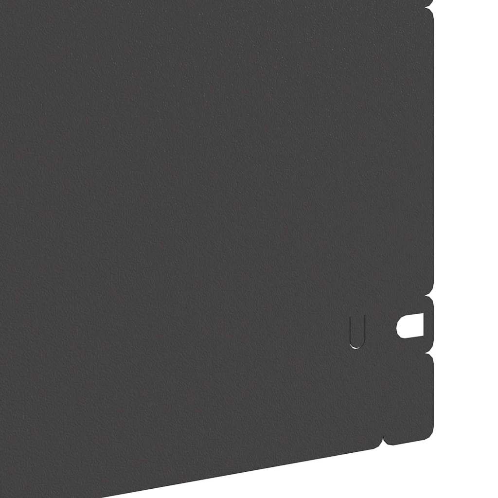 Rubnjaci za travnjak 30 pcs Crna 103 x 0,05 x 22 cm Čelik