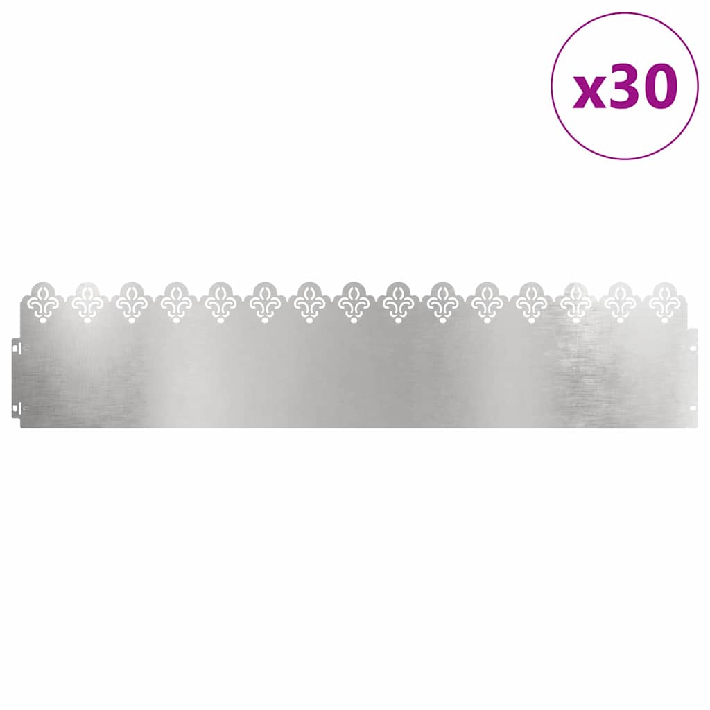 Rubnjaci za travnjak 30 pcs 103 x 0,05 x 22 cm Nehrđajući čelik