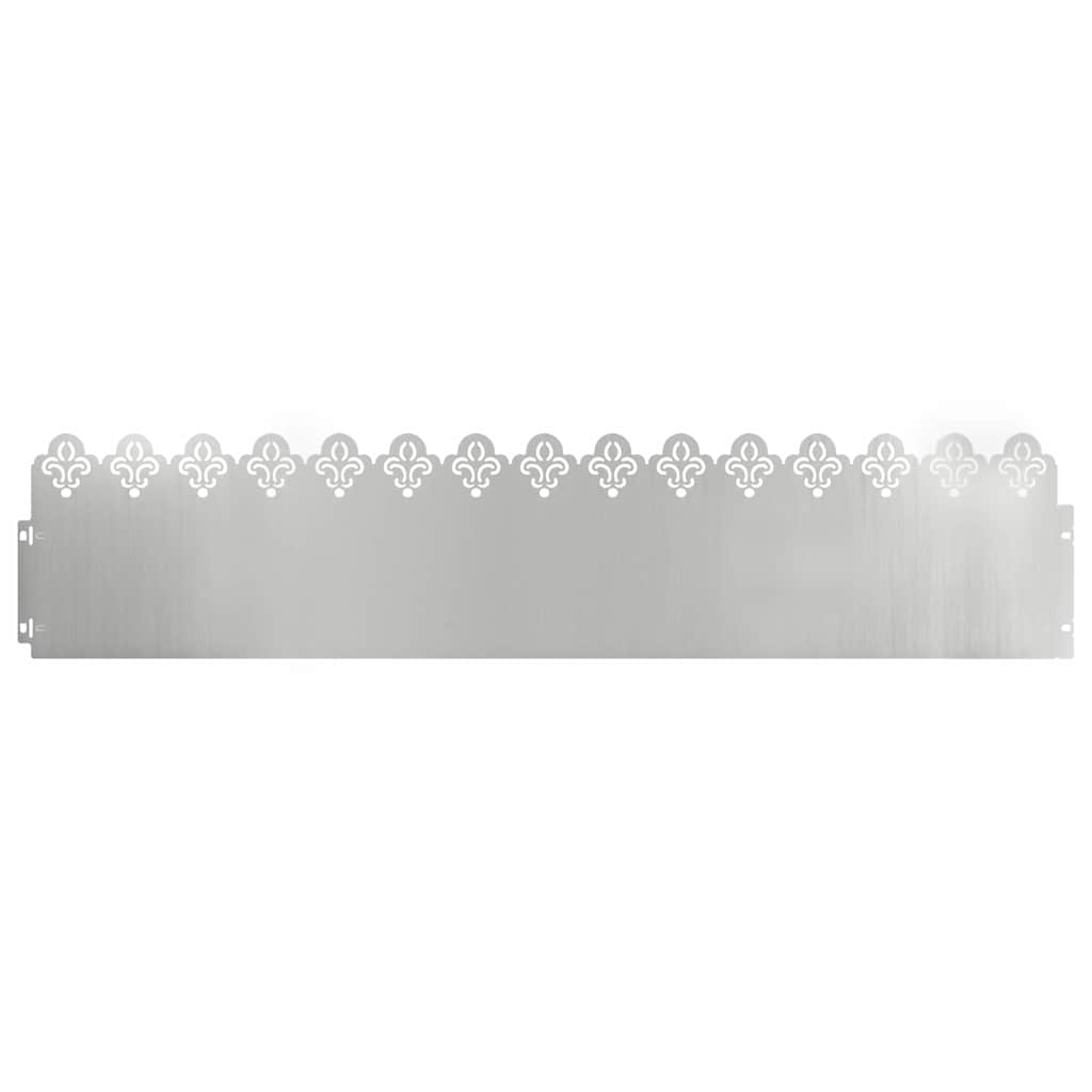 Rubnjaci za travnjak 10 pcs Srebrno 103 x 0,05 x 22 cm