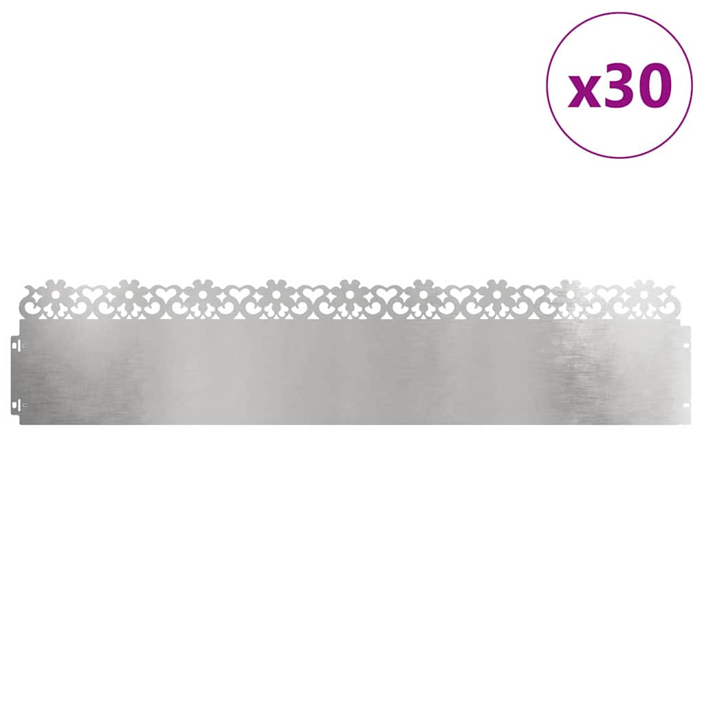 Rubnjaci za travnjak 30 pcs 103 x 0,05 x 22 cm Nehrđajući čelik