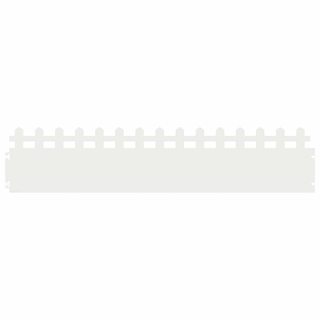 Rubnjaci za travnjak 30 pcs Bijelo 103 x 0,05 x 22 cm Čelik