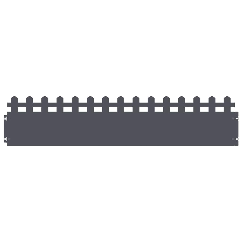 Rubnjaci za travnjak 10 pcs Antracit 103 x 0,05 x 22 cm Čelik