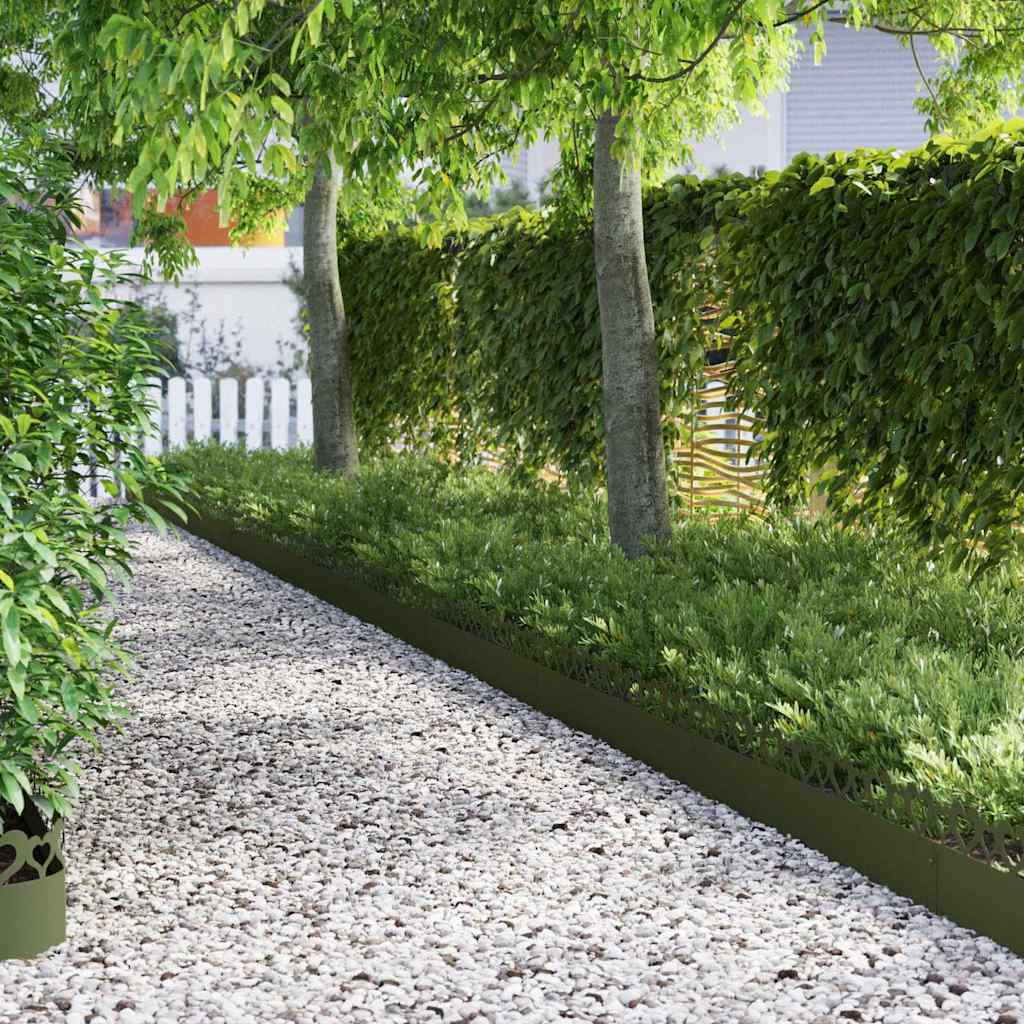 Rubnjaci za travnjak 10 pcs Maslinasto zelena