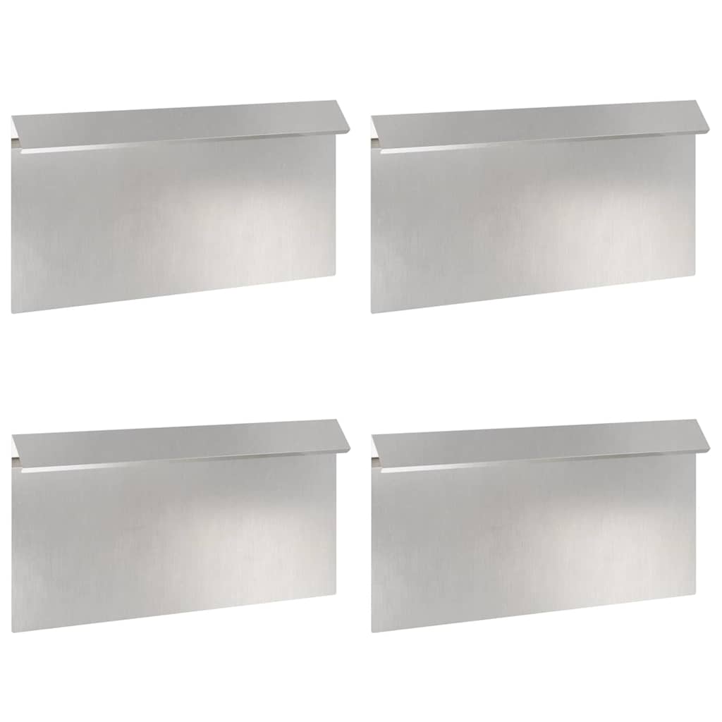 Ograda protiv puževa 4 pcs Srebrno 50 x 3,5 x 25 cm