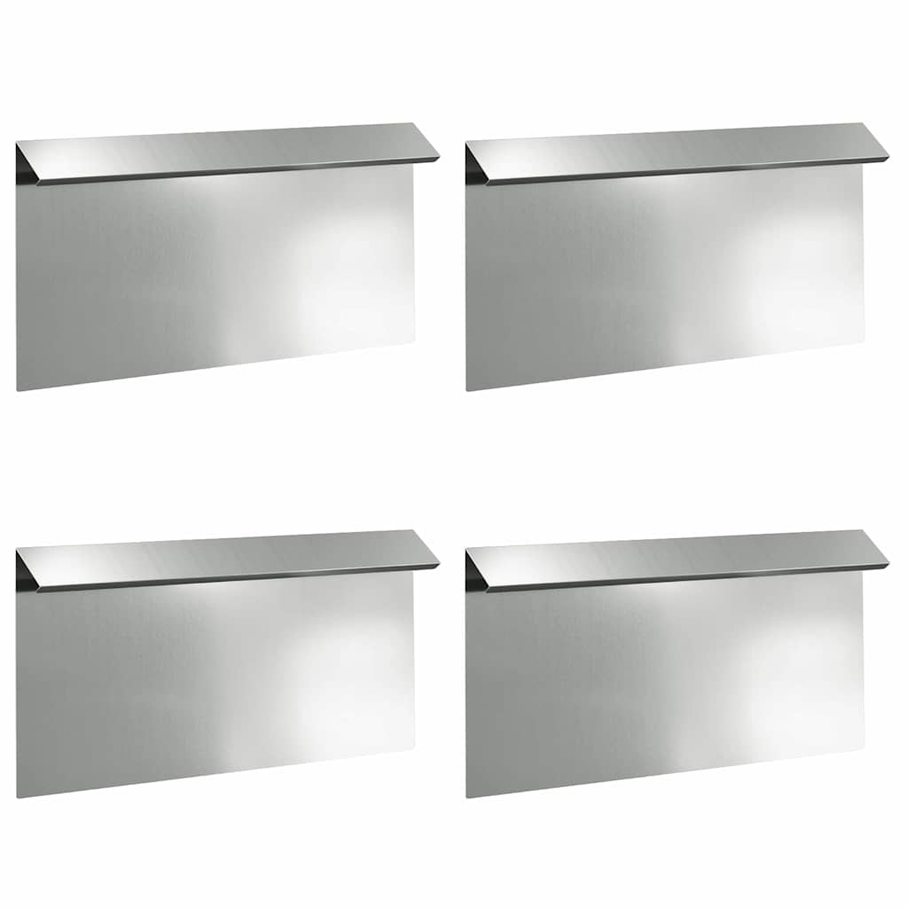 Ograda protiv puževa 4 pcs Srebrno 50 x 3,5 x 25 cm