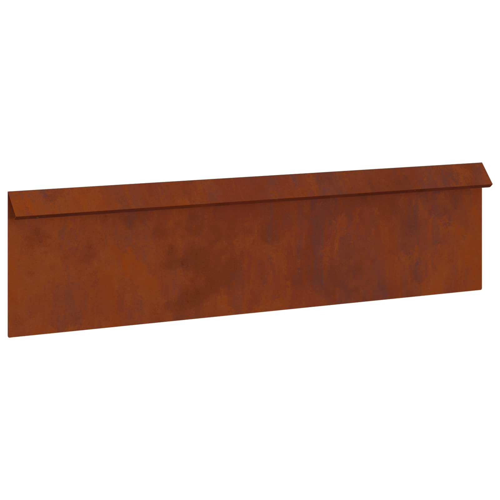 Ograda protiv puževa 16 pcs Rđa 100 x 3,5 x 25 cm