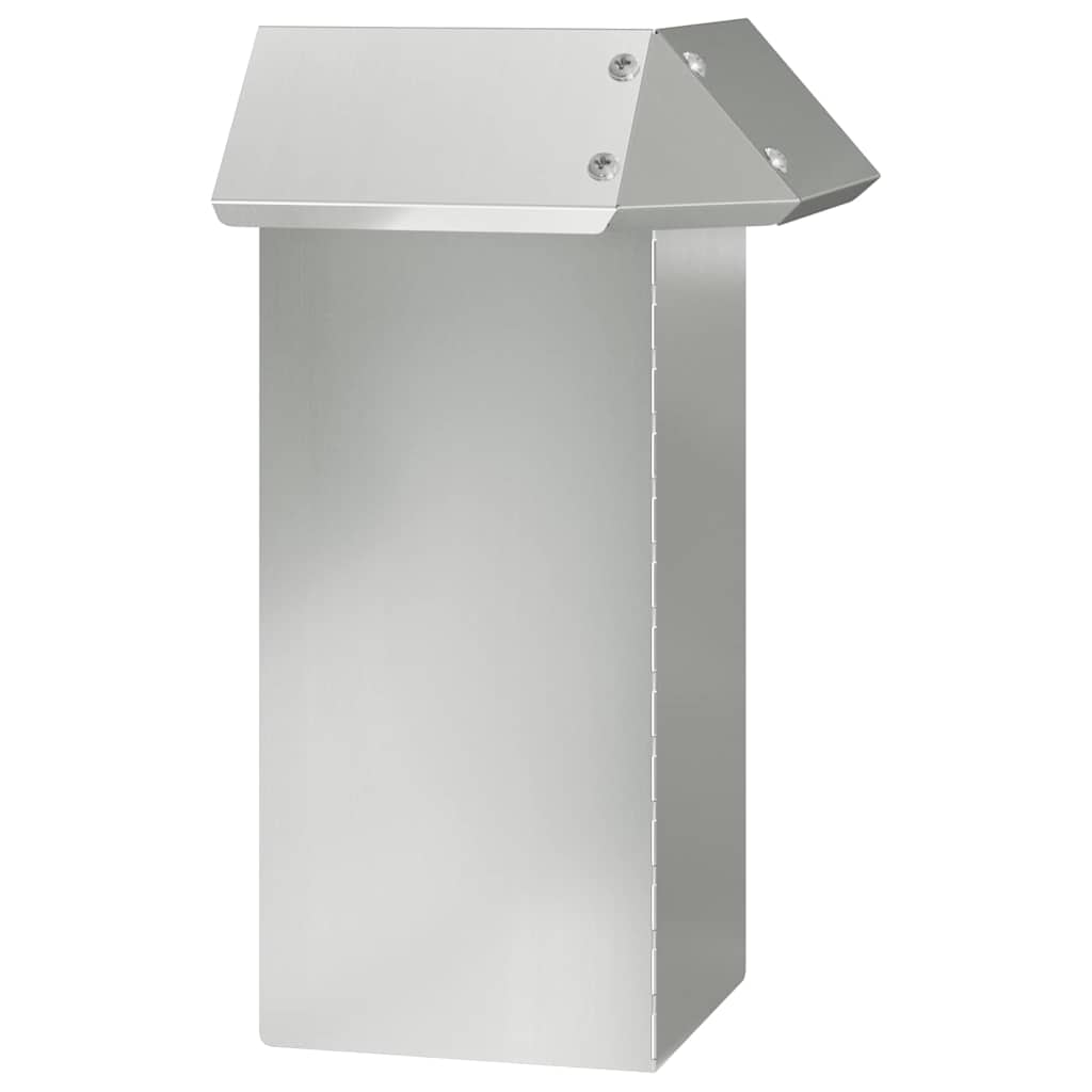 Ograda protiv puževa Srebrno 13,5 x 13,5 x 25 cm Cinkani čelik