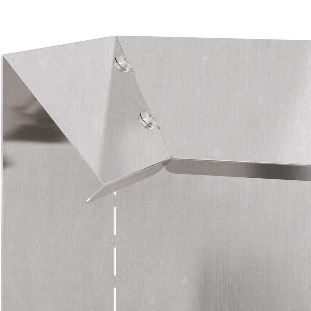 Ograda protiv puževa 4 pcs Srebrno 10 x 10 x 25 cm