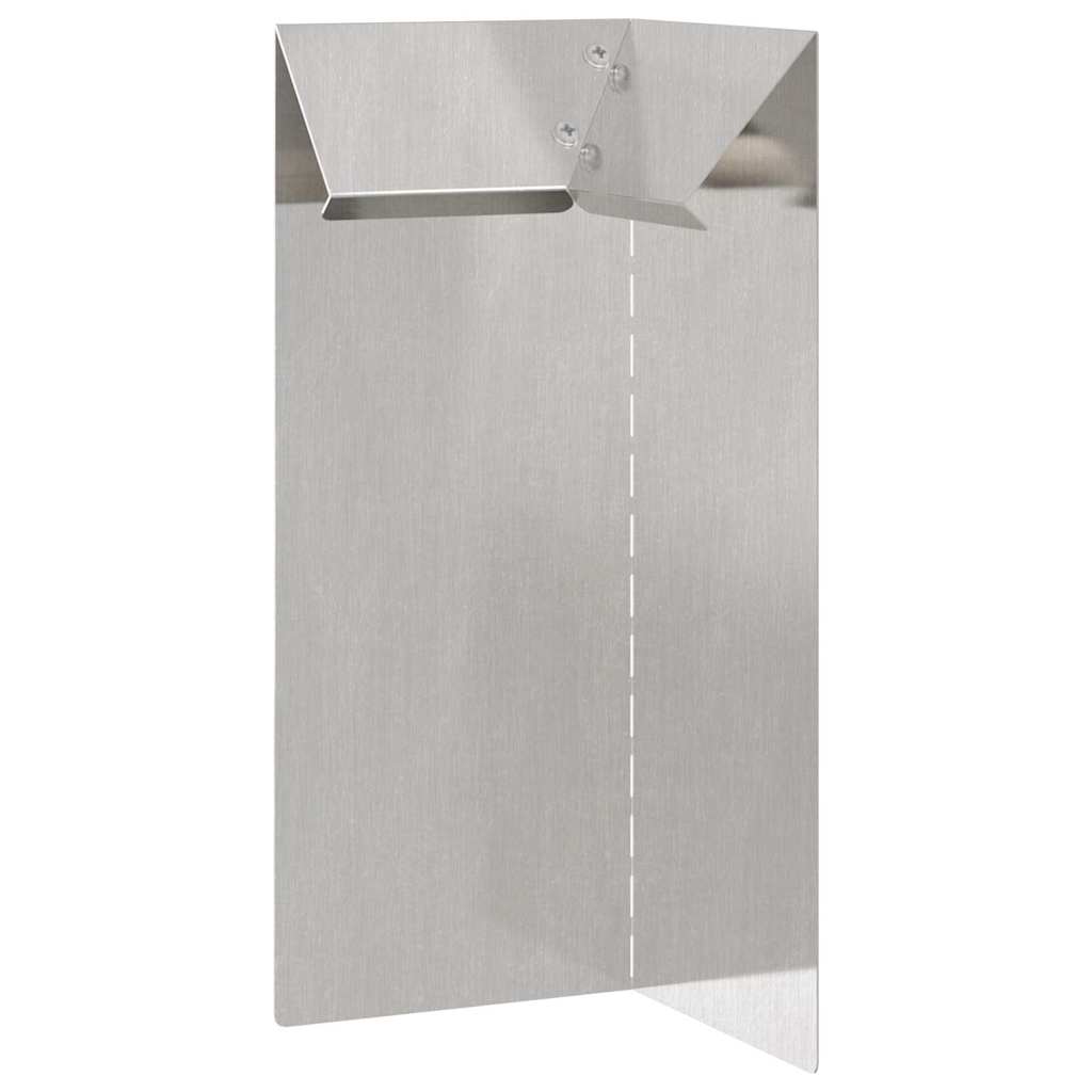 Ograda protiv puževa 4 pcs Srebrno 10 x 10 x 25 cm