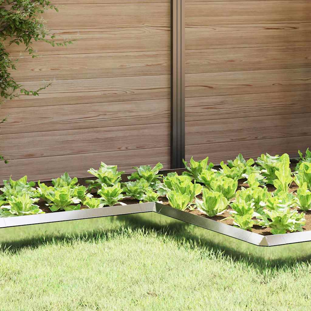 Ograda protiv puževa 4 pcs Srebrno 10 x 10 x 25 cm