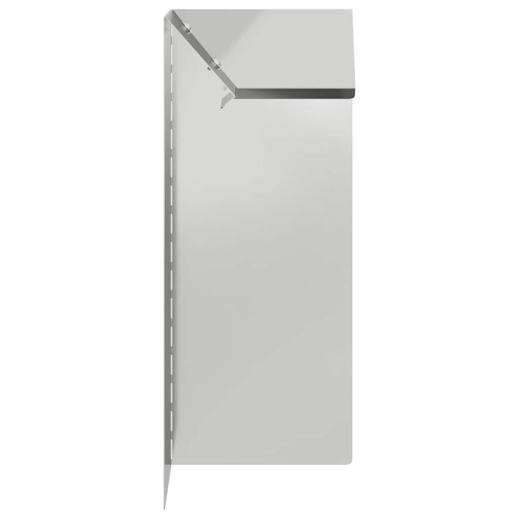 Ograda protiv puževa 4 pcs Srebrno 10 x 10 x 25 cm