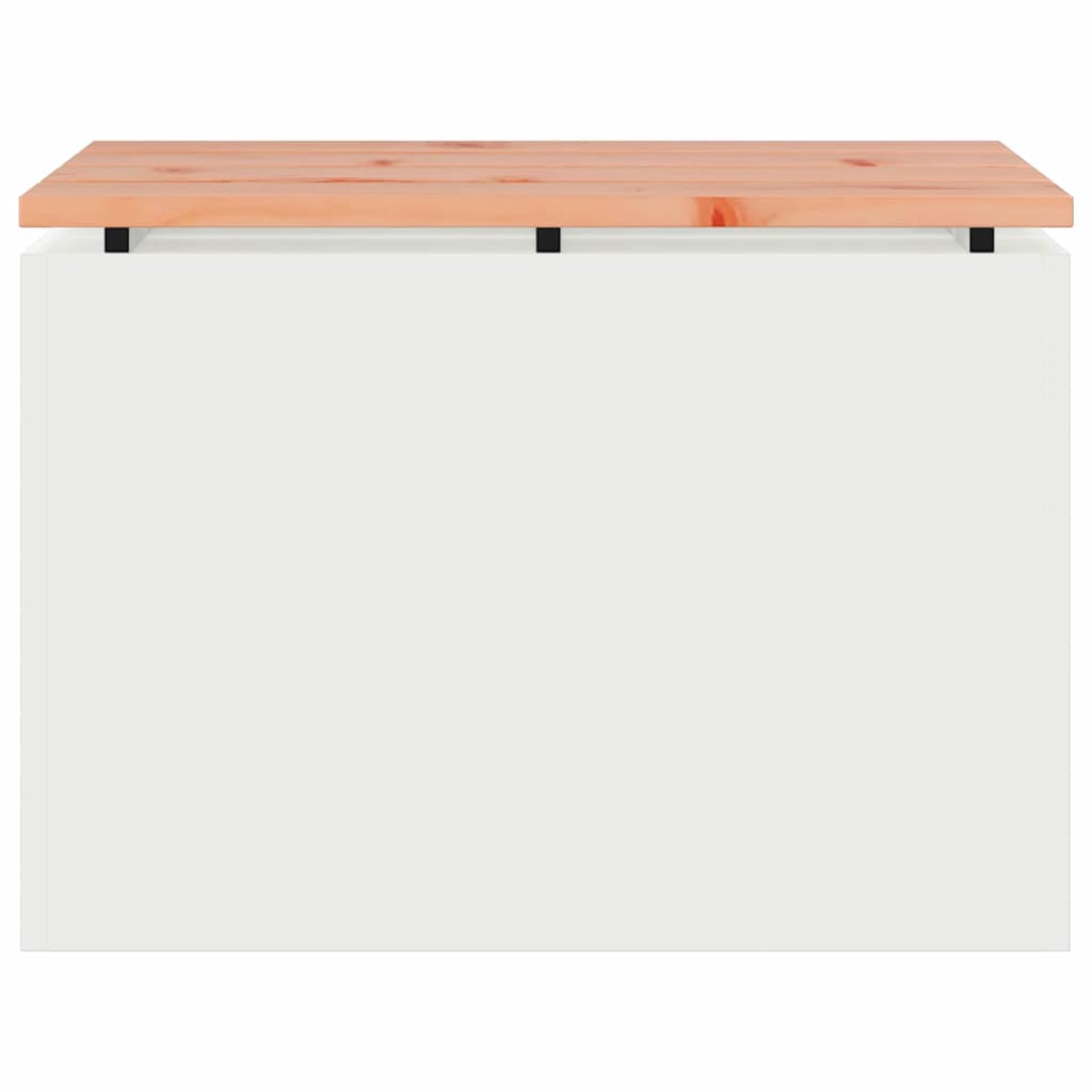 Vrtna klupa Bijelo 60 x 40 x 43 cm Čelik