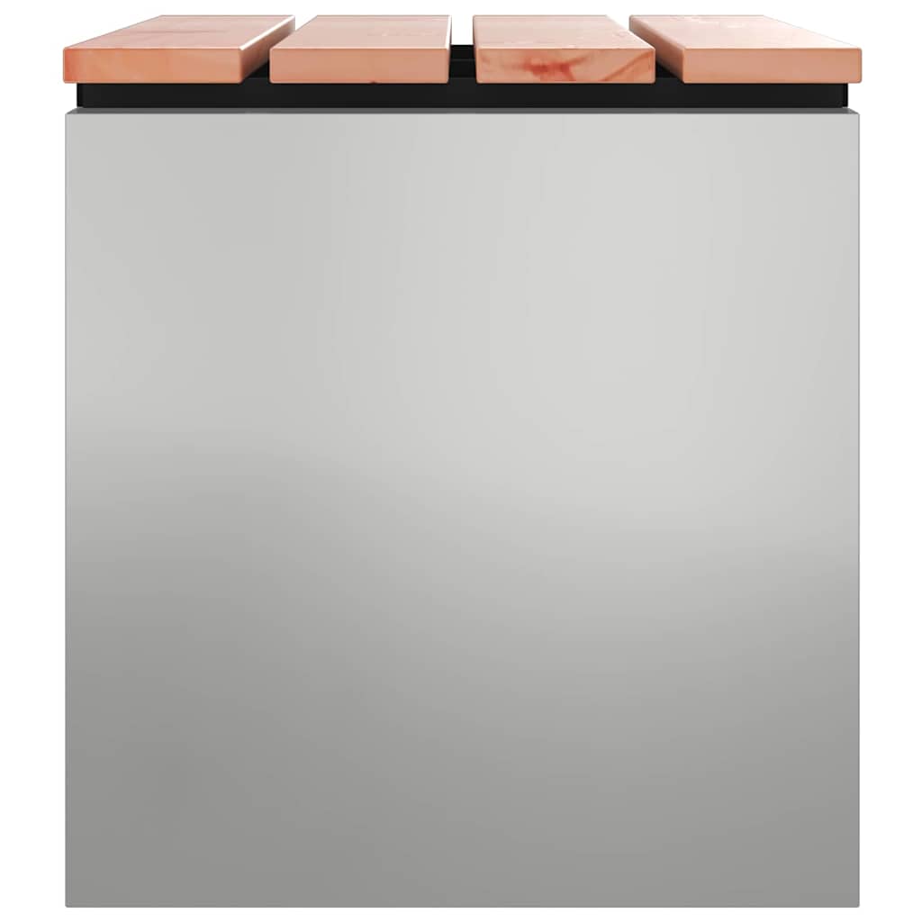 Vrtna klupa Srebrno 60 x 40 x 43 cm Pocinčani čelik