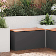 Vrtna klupa Crna 80 x 40 x 43 cm Čelik