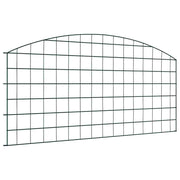 Set ograde za ribnjak 5 pcs Zelena 100 x 50 cm Čelik