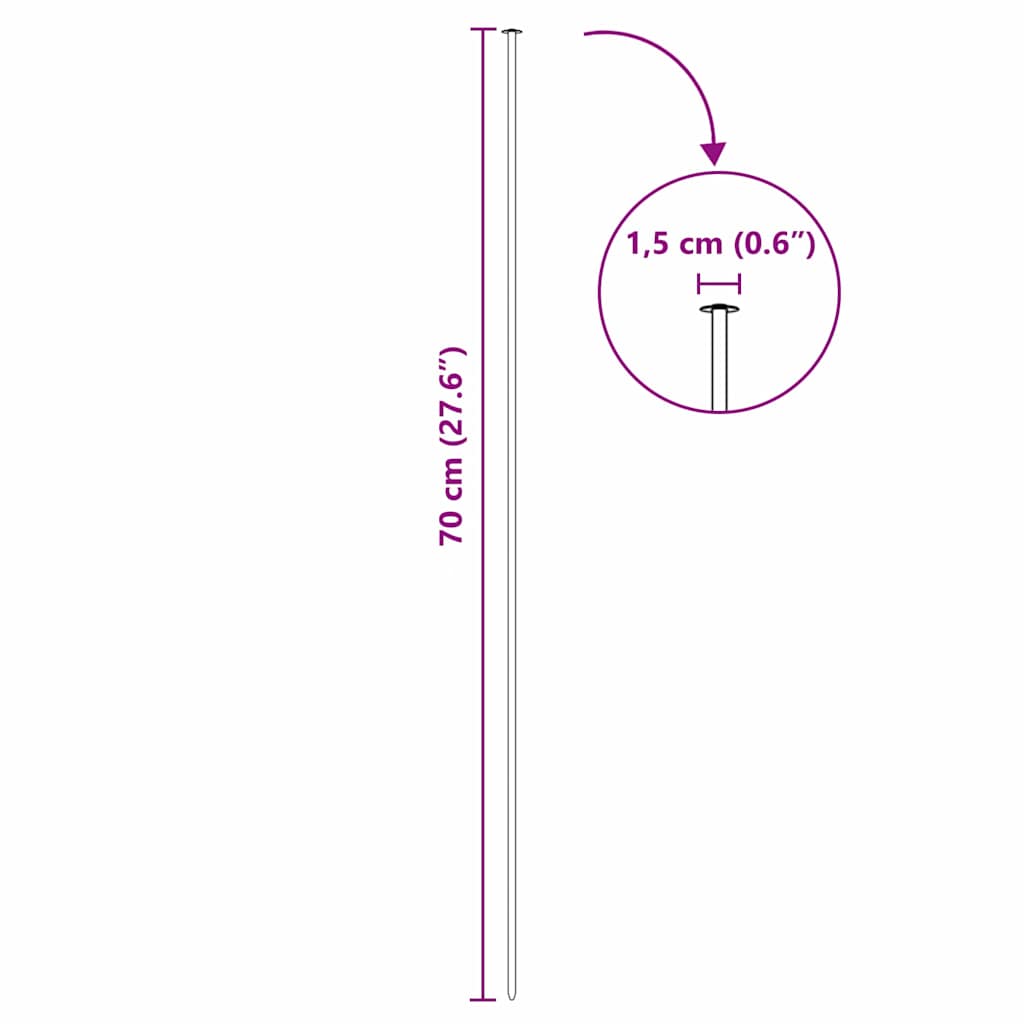 Set ograde za ribnjak 5 pcs Zelena 100 x 50 cm Čelik