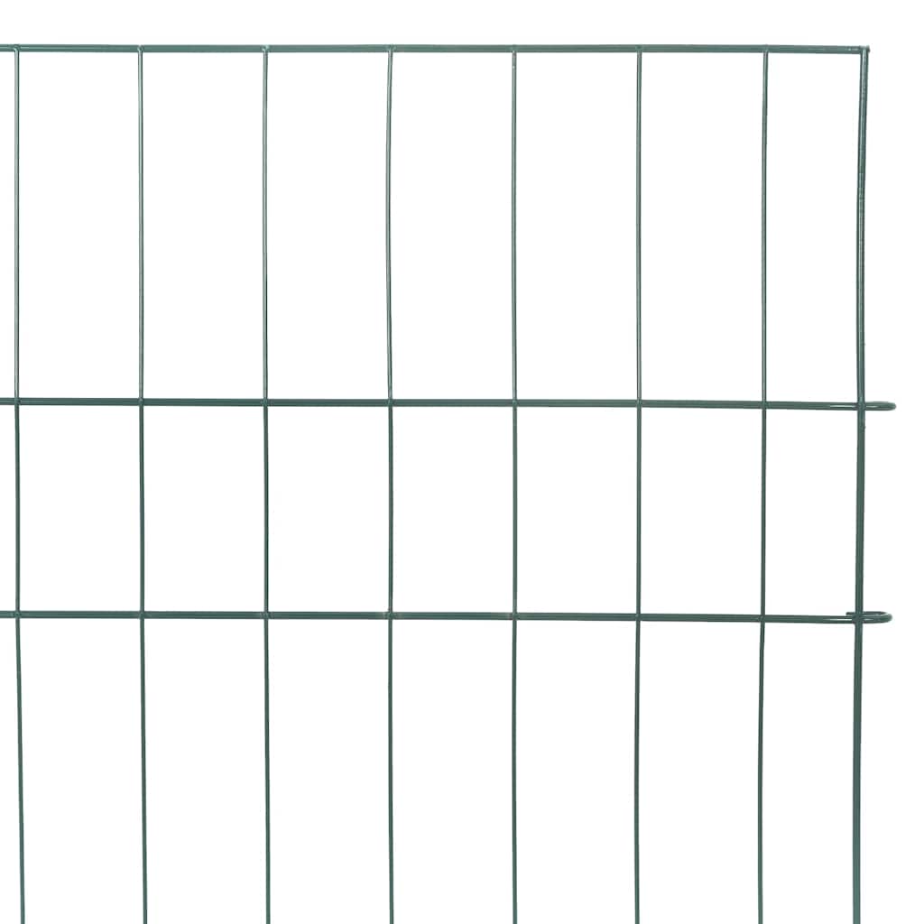 Set ograde za ribnjak 5 kom. 100 x 50 cm Čelik Zelena