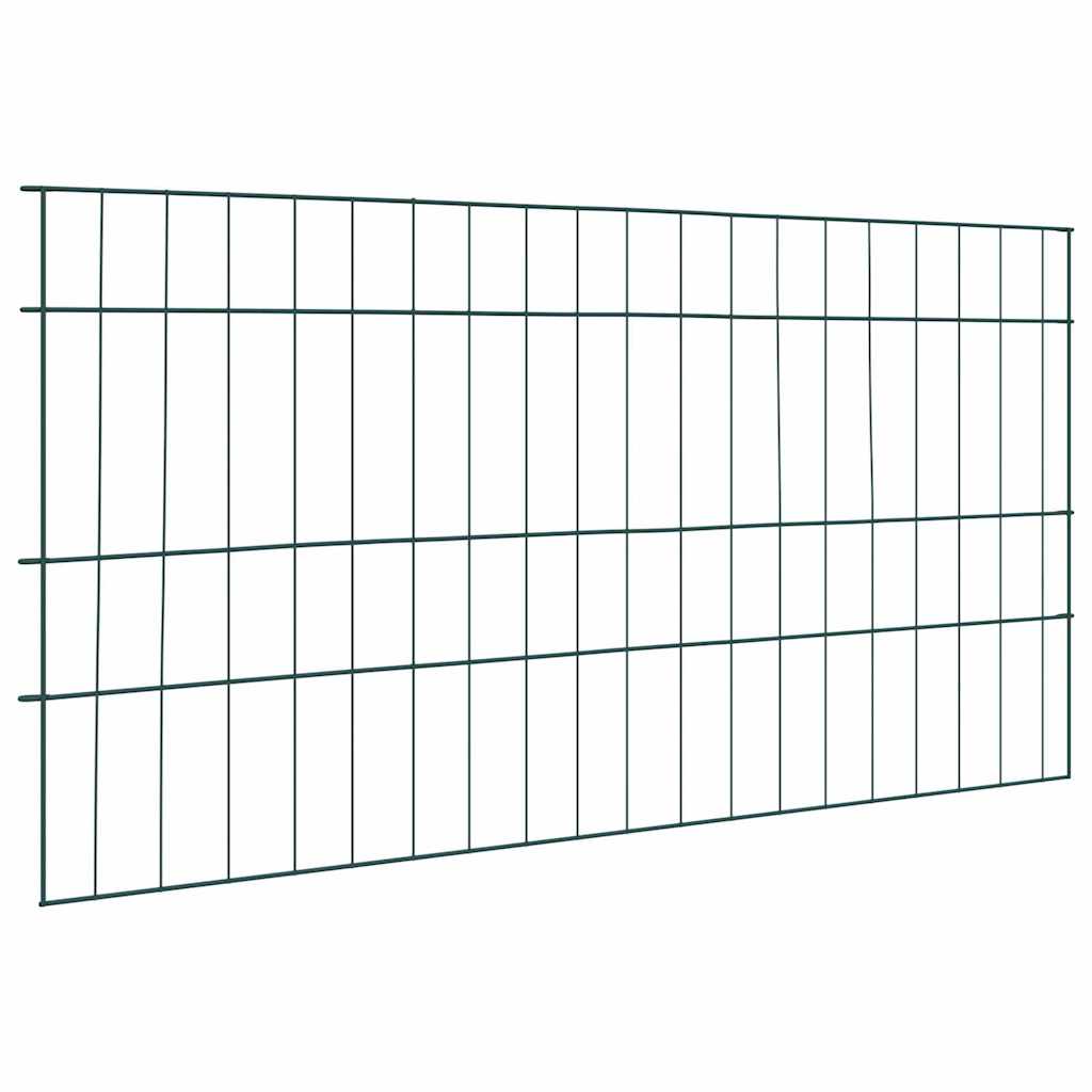 Set ograde za ribnjak 5 pcs Zelena 100 x 50 cm Čelik