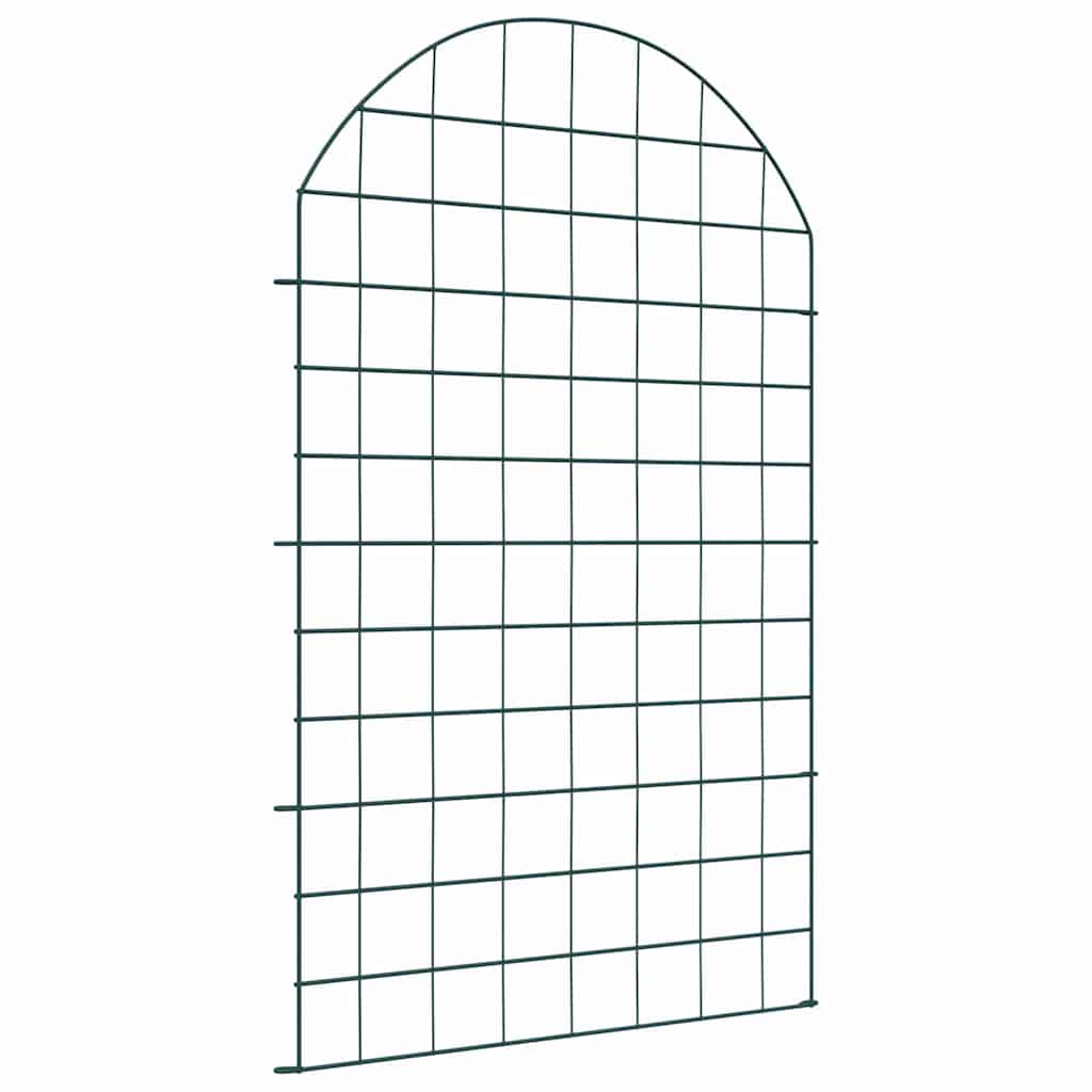 Set ograde za ribnjak 8 pcs Zelena 50 x 80 cm Čelik