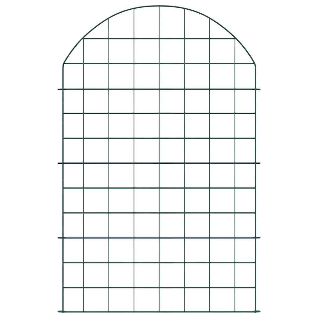Set ograde za ribnjak 8 pcs Zelena 50 x 80 cm Čelik
