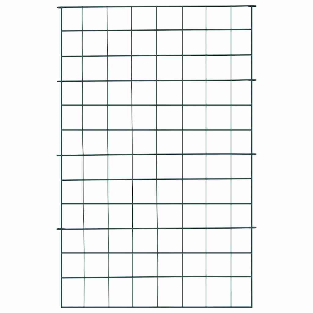 Set ograde za ribnjak 8 pcs Zelena 50 x 80 cm Čelik