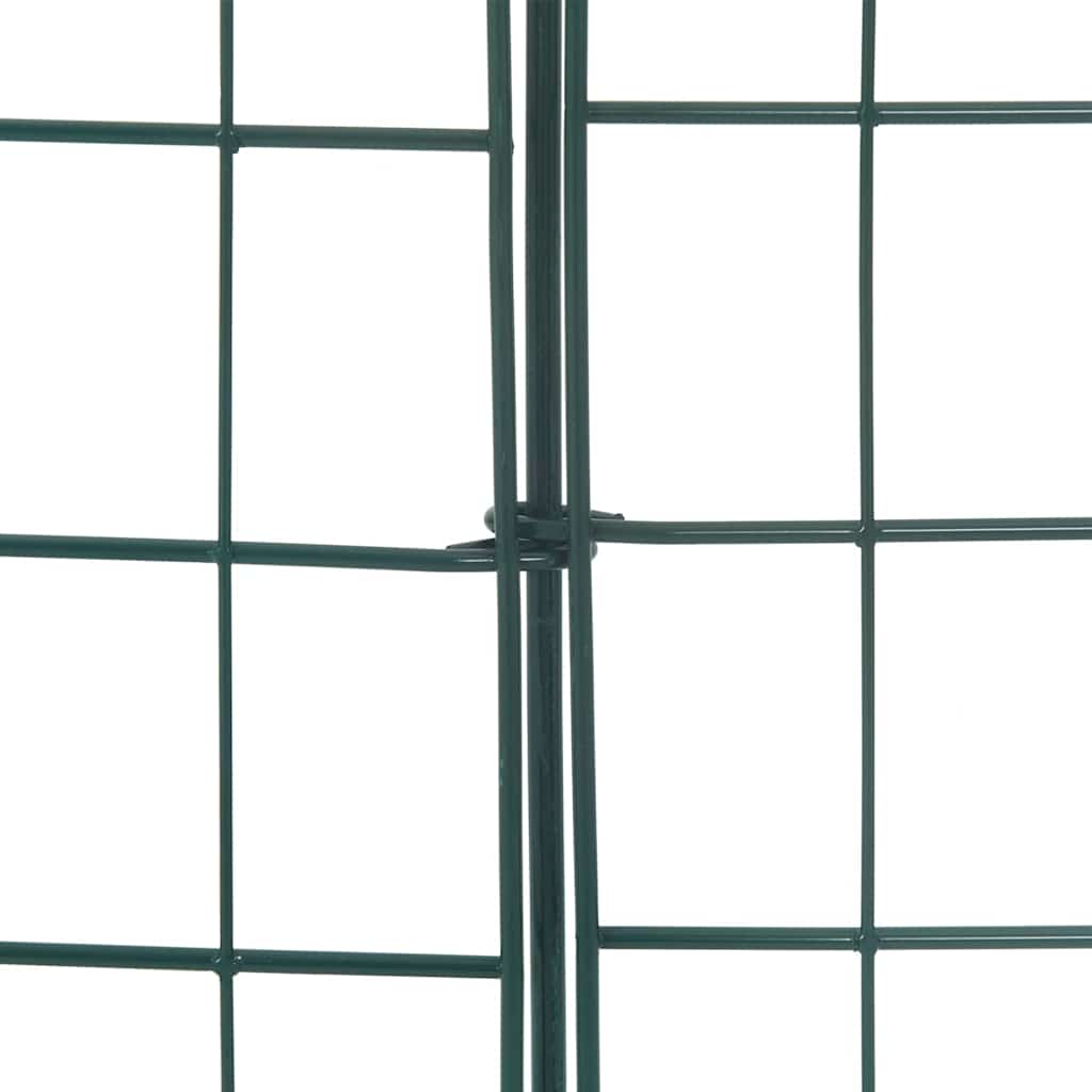 Set ograde za ribnjak 8 pcs Zelena 50 x 80 cm Čelik