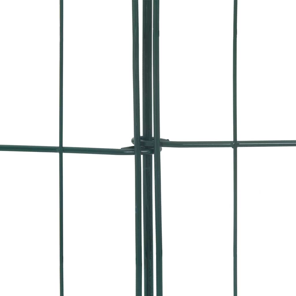Set ograde za ribnjak 8 pcs Zelena 50 x 80 cm Čelik