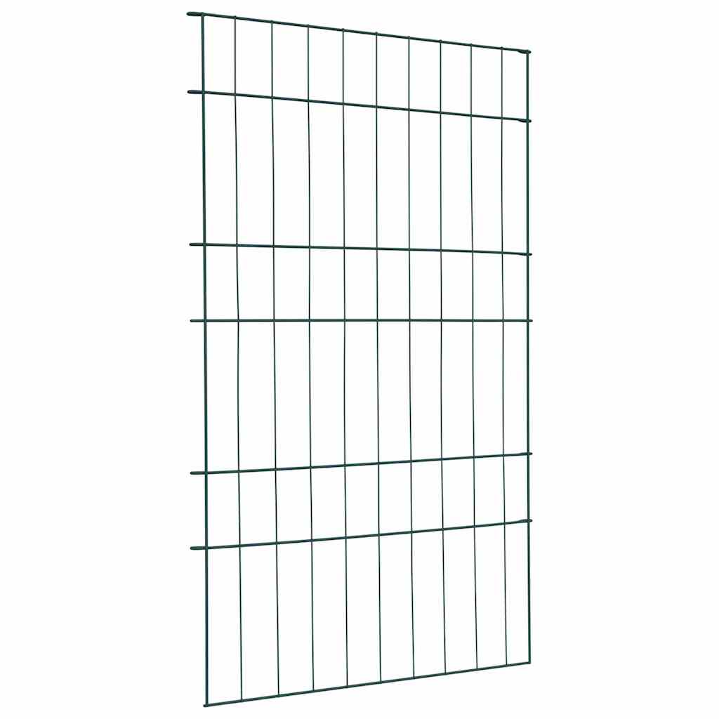 Set ograde za ribnjak 8 pcs Zelena 50 x 80 cm Čelik