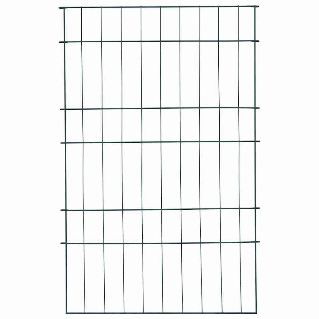 Set ograde za ribnjak 8 pcs Zelena 50 x 80 cm Čelik