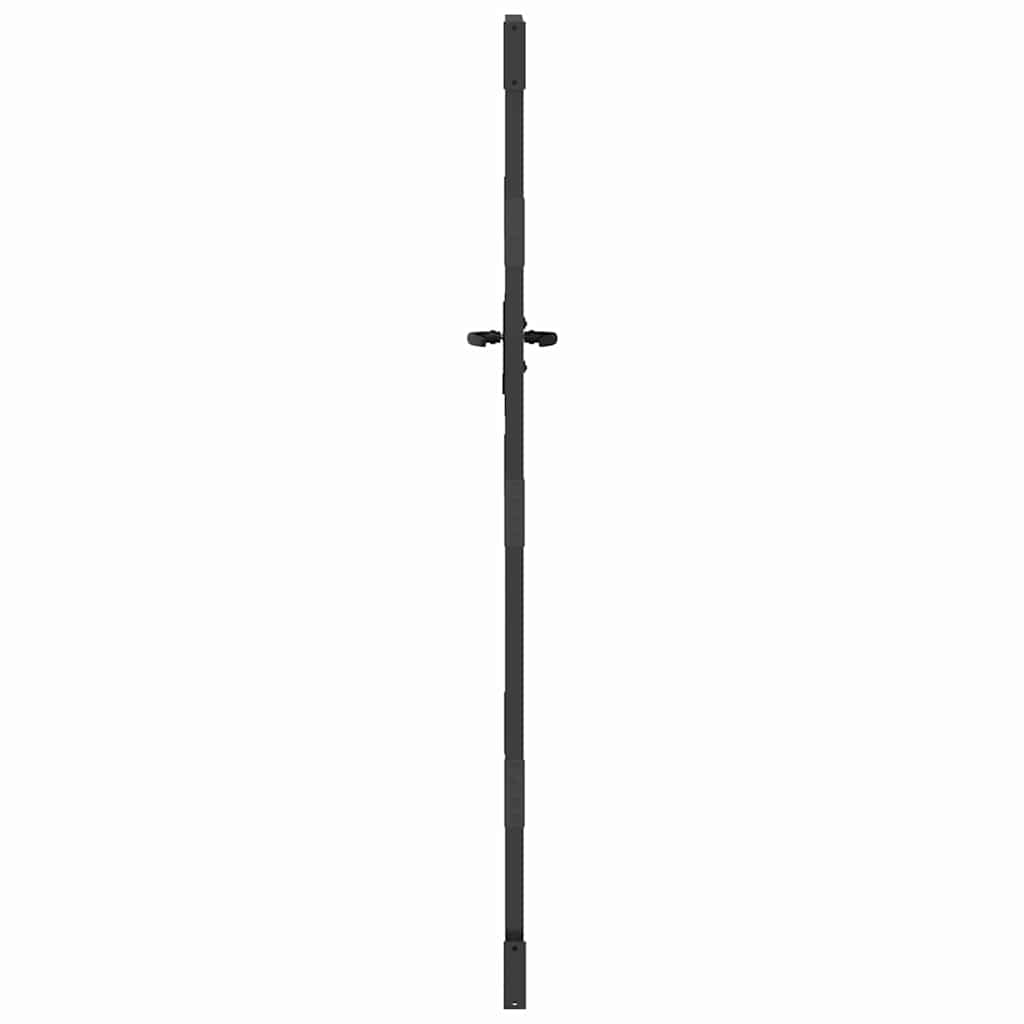 Vrtna vrata Crna 85 x 200 cm Čelik s praškastim premazom