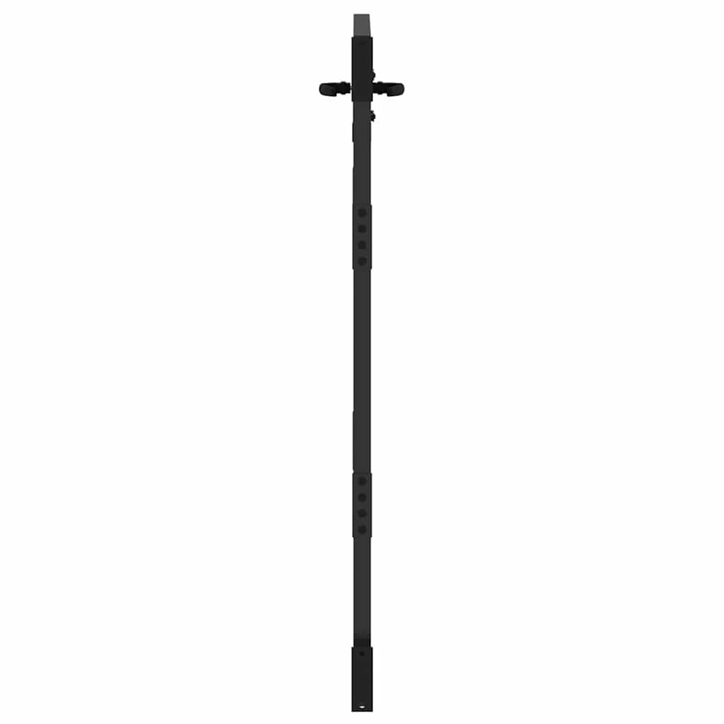 Vrtna vrata Crna 85 x 125 cm Čelik s praškastim premazom
