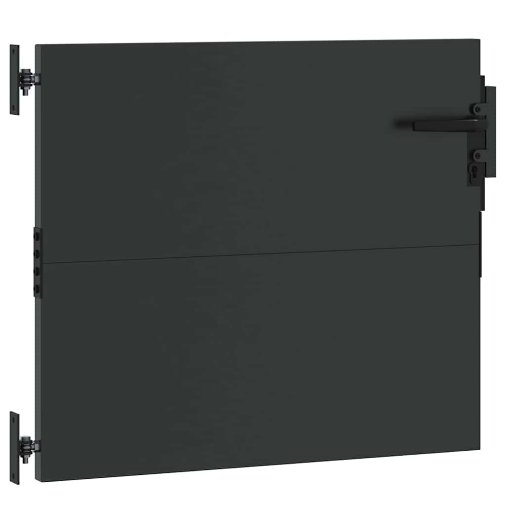 Vrtna vrata Crna 85 x 100 cm Čelik s praškastim premazom