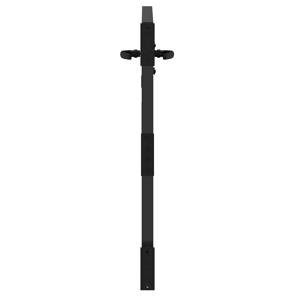 Vrtna vrata Crna 85 x 100 cm Čelik s praškastim premazom
