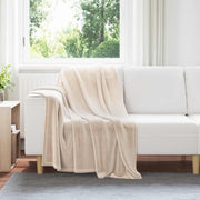 Pokrivači za bacanje 6 pcs Bež 130 x 150 cm Runo