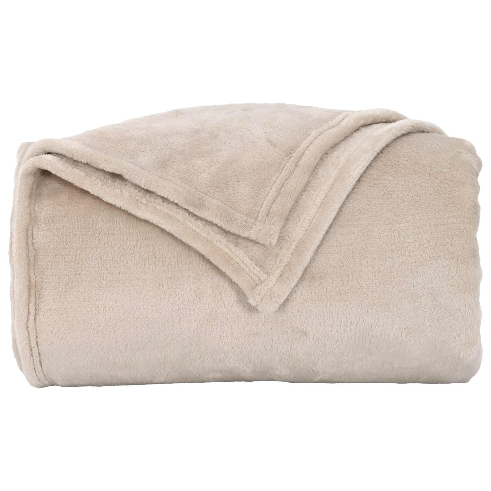 Pokrivači za bacanje 6 pcs Bež 150 x 200 cm Runo