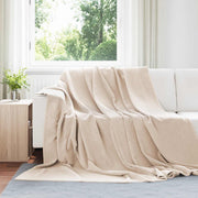 Pokrivači za bacanje 6 pcs Bež 220 x 240 cm Runo