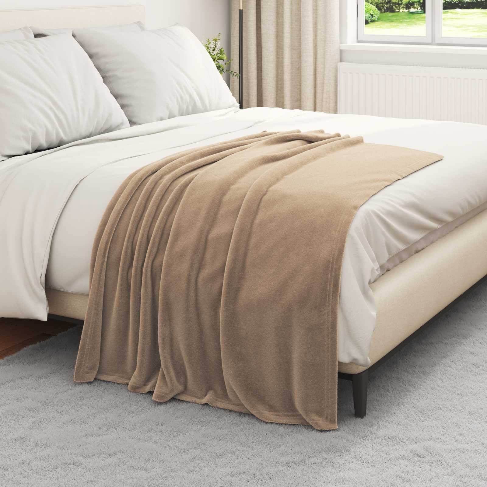 Pokrivači za bacanje 6 pcs Kamel 130 x 150 cm Runo