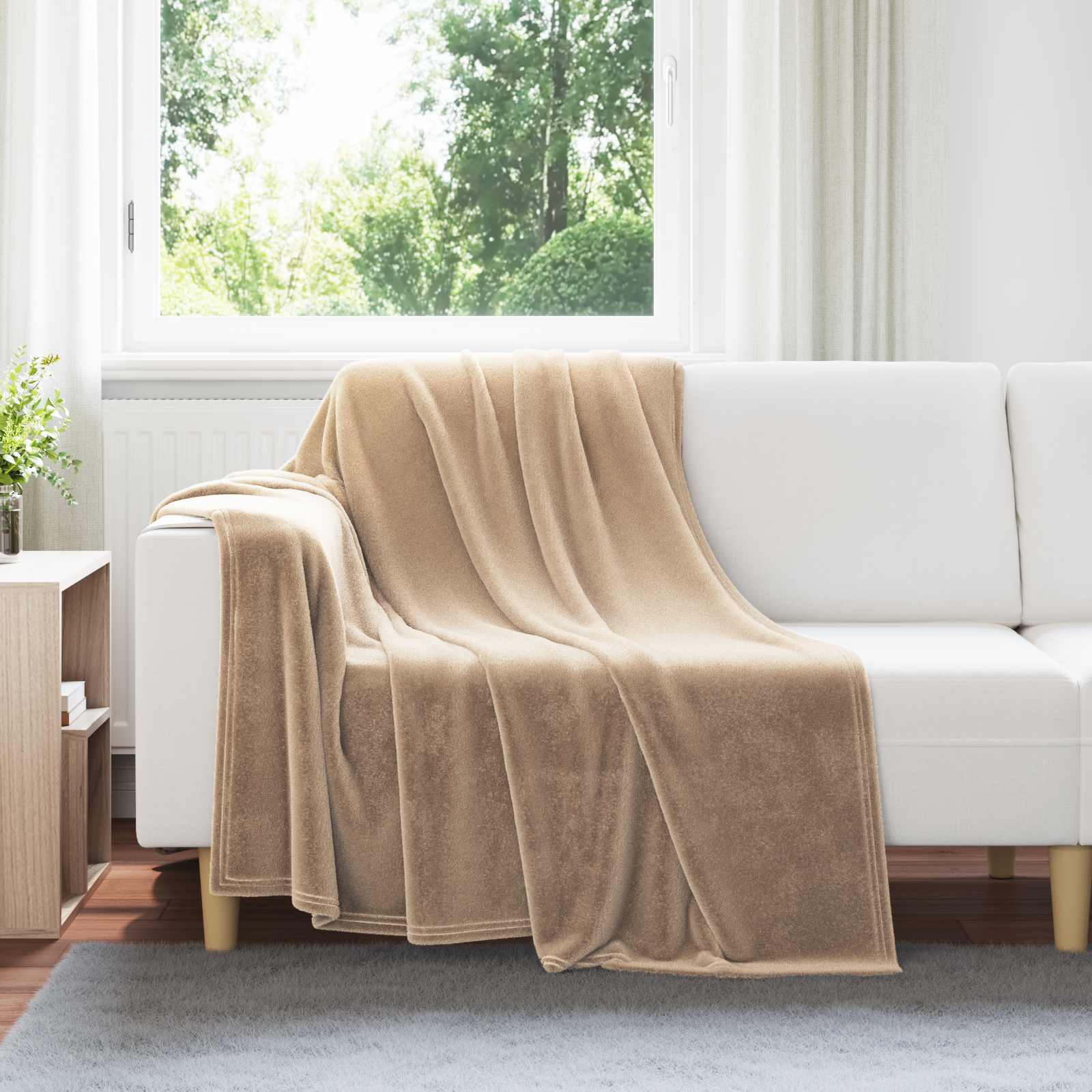 Pokrivači za bacanje 6 pcs Kamel 150 x 200 cm Runo