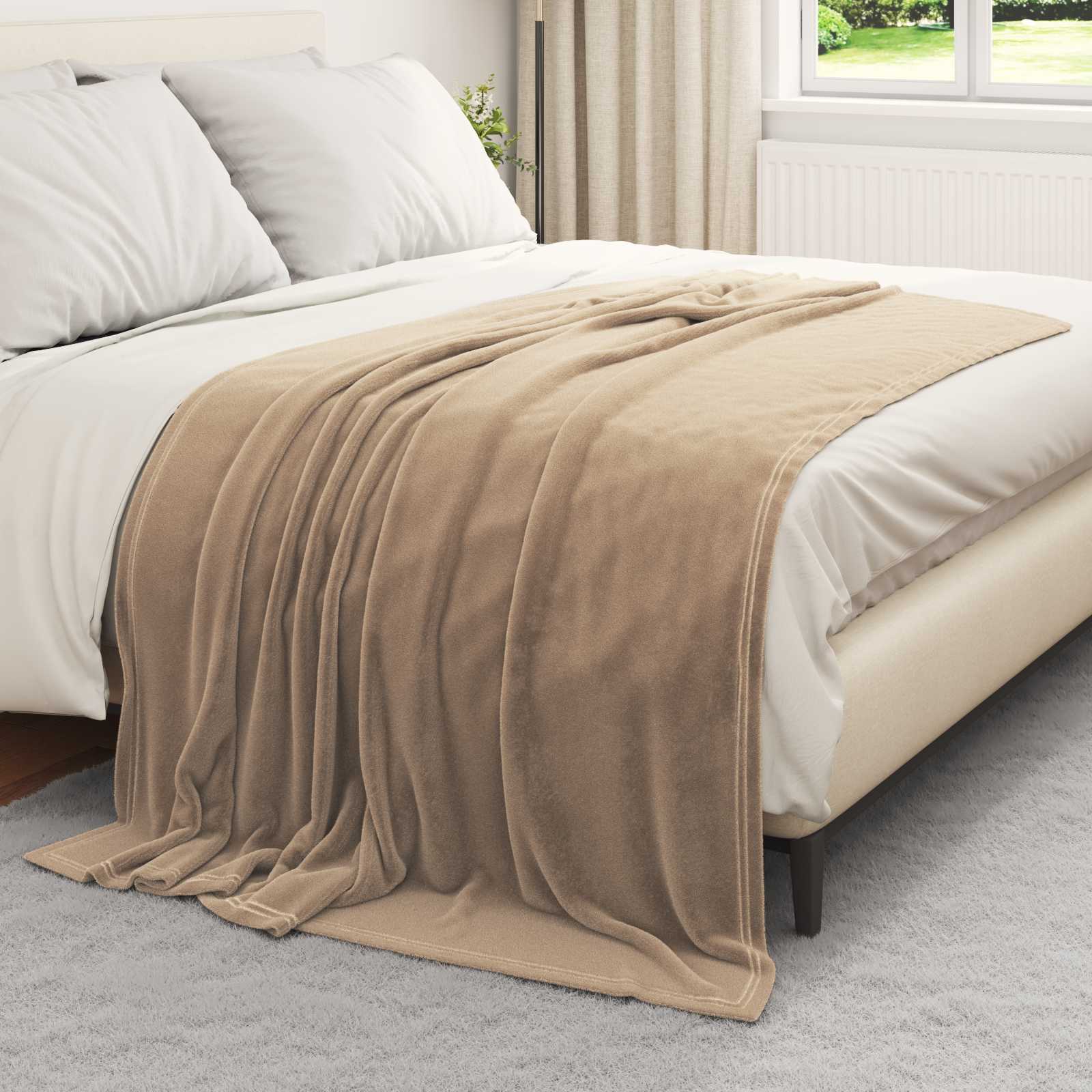Pokrivači za bacanje 6 pcs Kamel 150 x 200 cm Runo