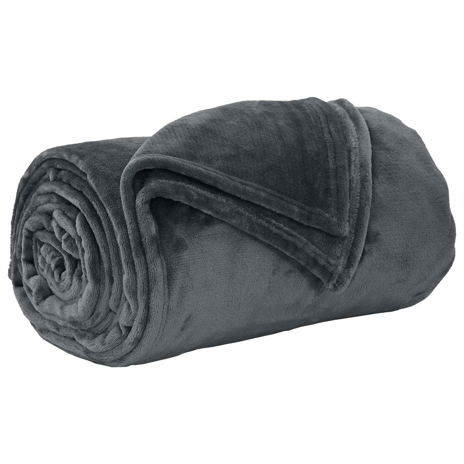 Pokrivači za bacanje 6 pcs Tamno siva 130 x 150 cm Runo