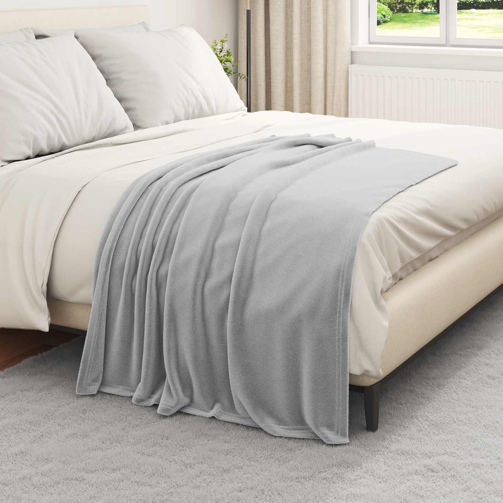 Pokrivači za bacanje 6 pcs Siva 130 x 150 cm Runo
