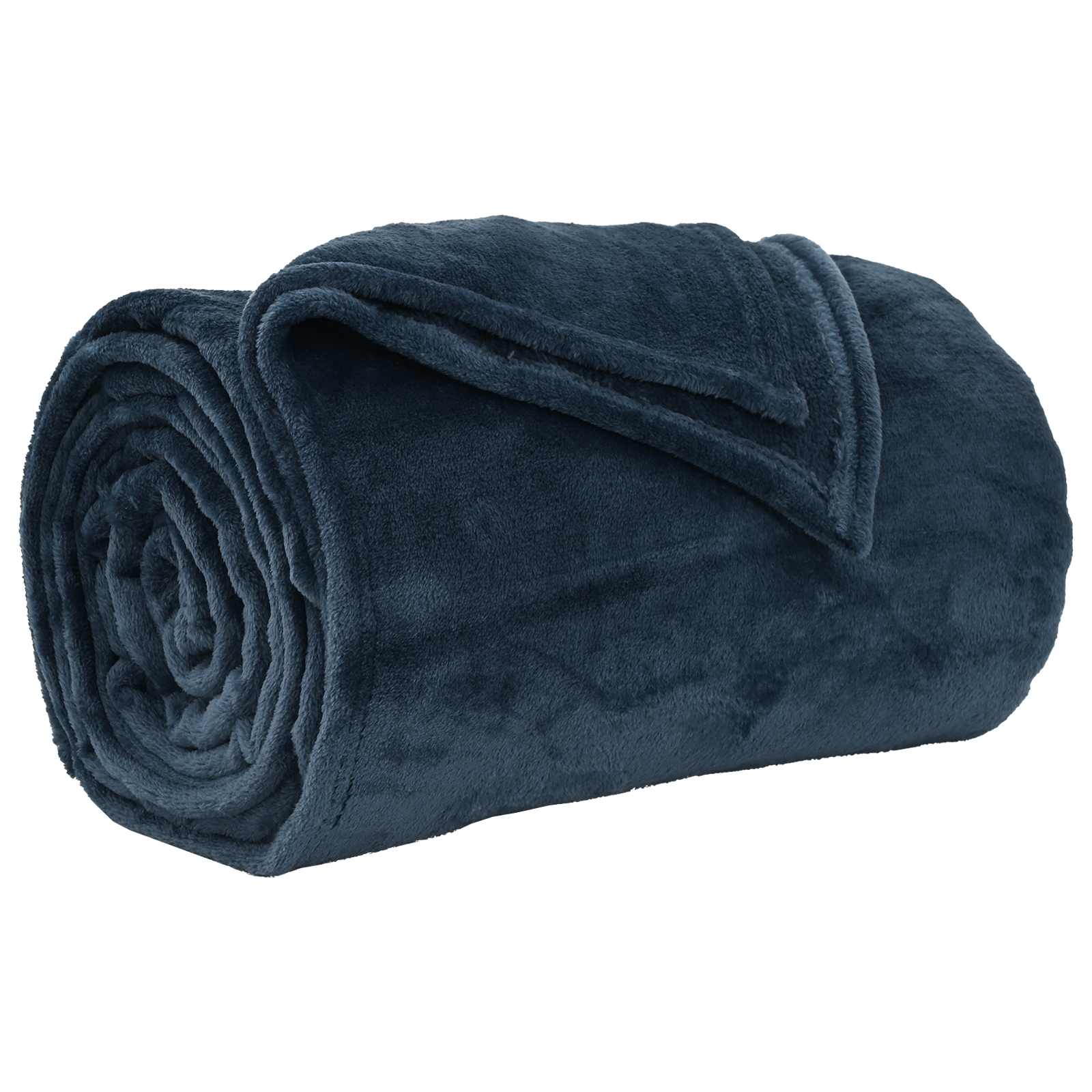 Pokrivači za bacanje 6 pcs Mornarsko plava 130 x 150 cm Runo