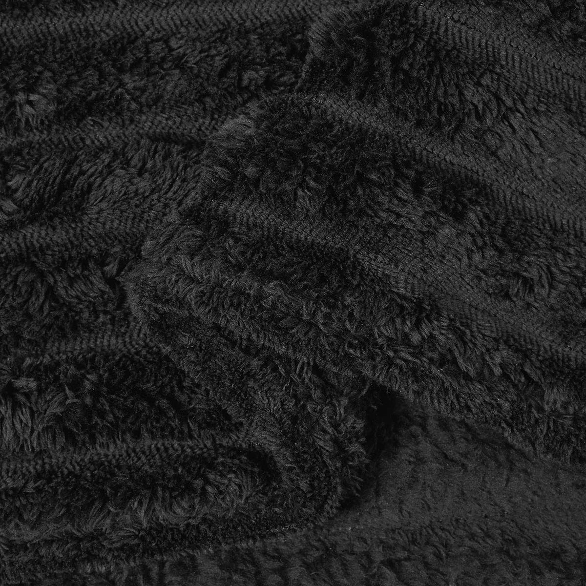 Pokrivač Crna 150 x 130 cm Runo