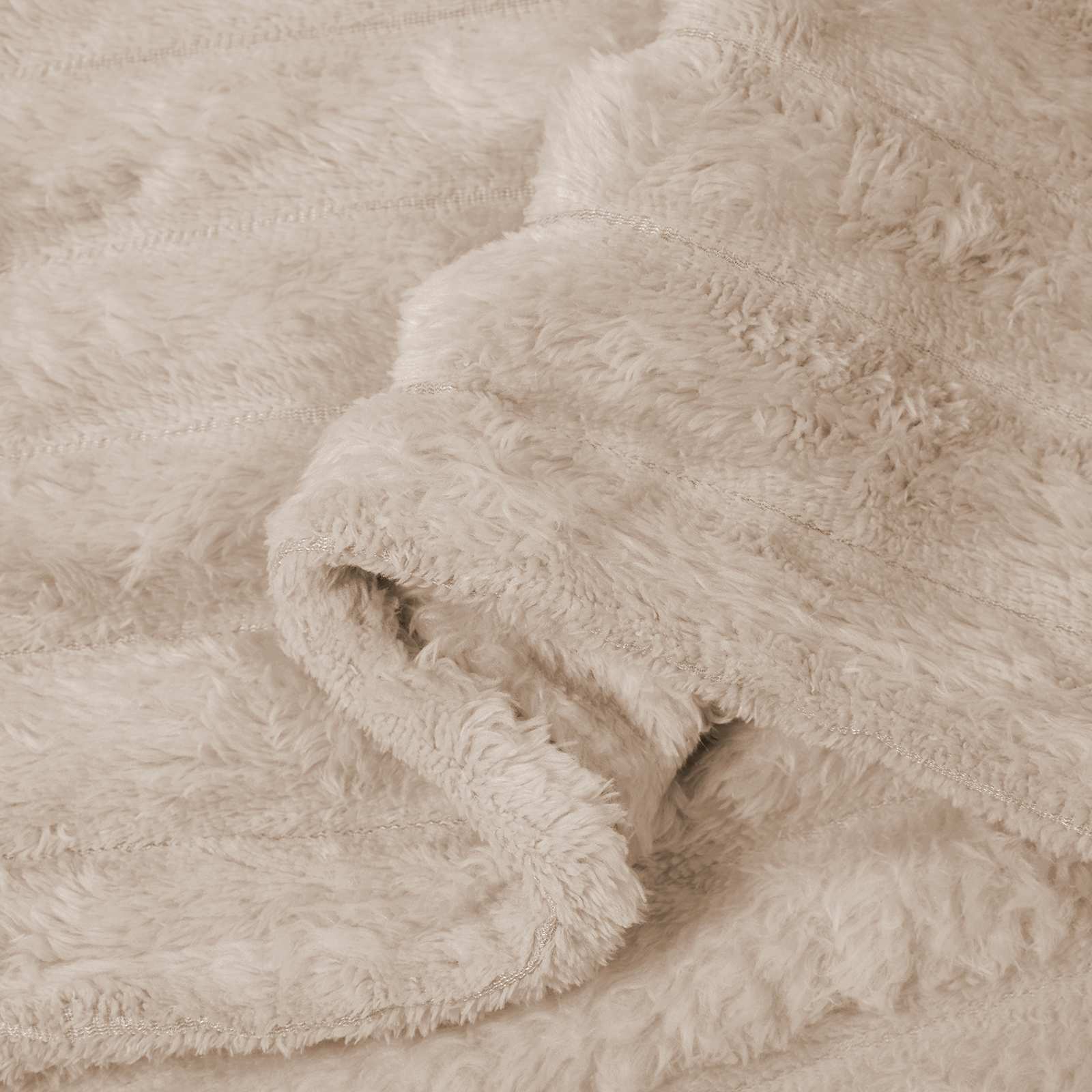 Pokrivači za bacanje 6 pcs Bež 240 x 220 cm Runo