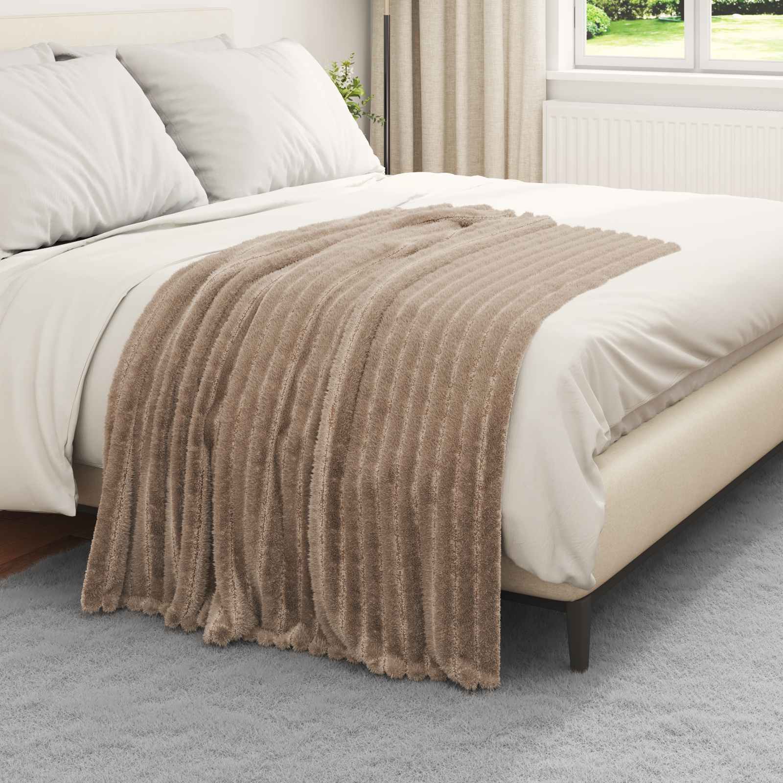 Pokrivači za bacanje 6 pcs Kamel 150 x 130 cm Runo