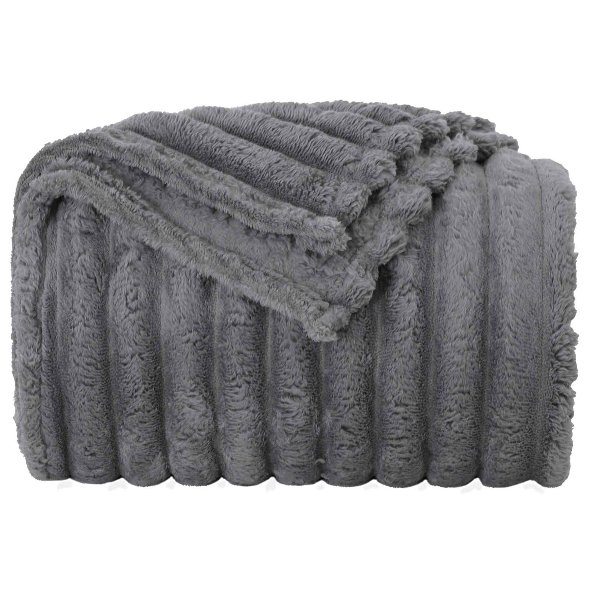 Pokrivači za bacanje 6 pcs Tamno siva 150 x 130 cm Runo