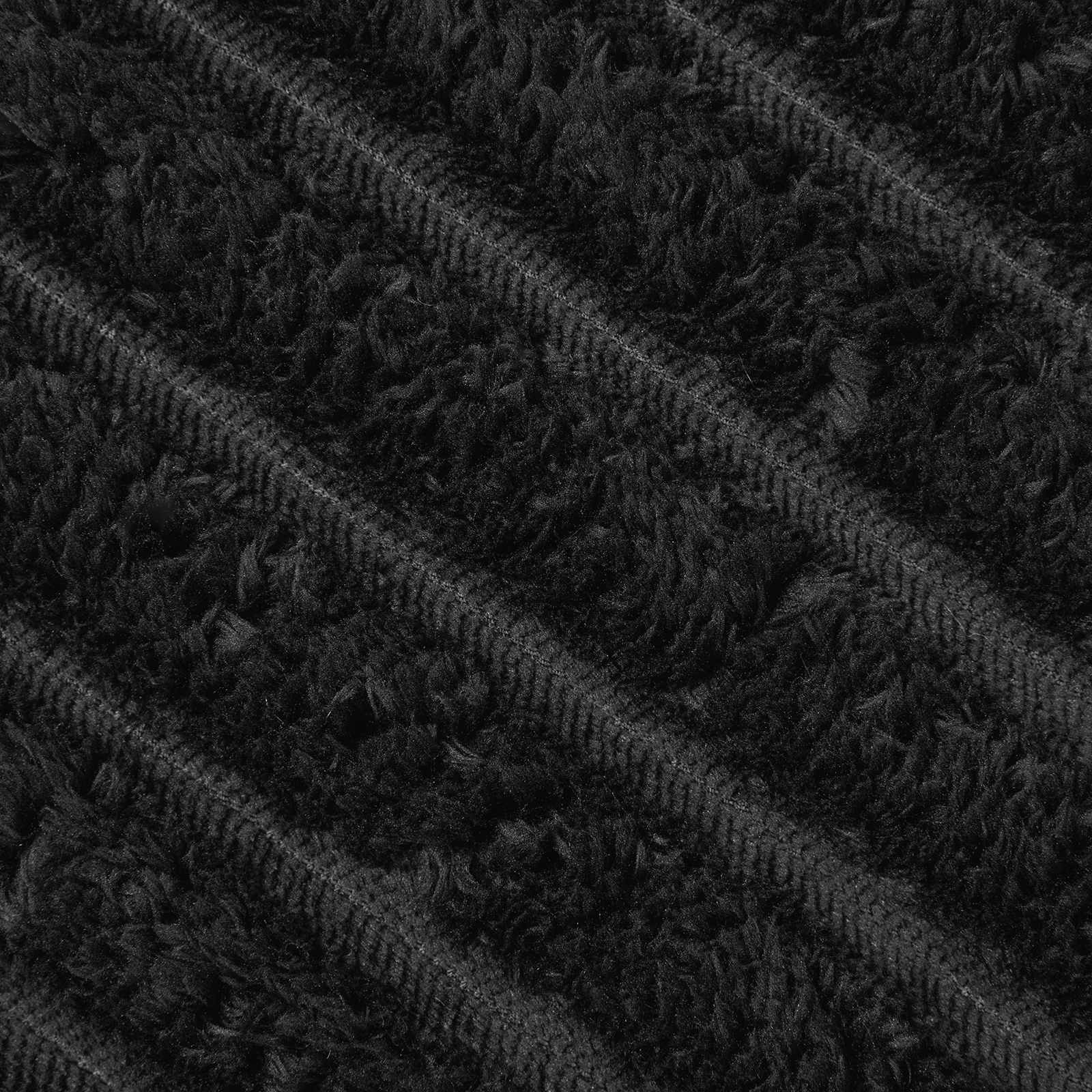 Pokrivači za bacanje 6 pcs Crna 150 x 130 cm Runo
