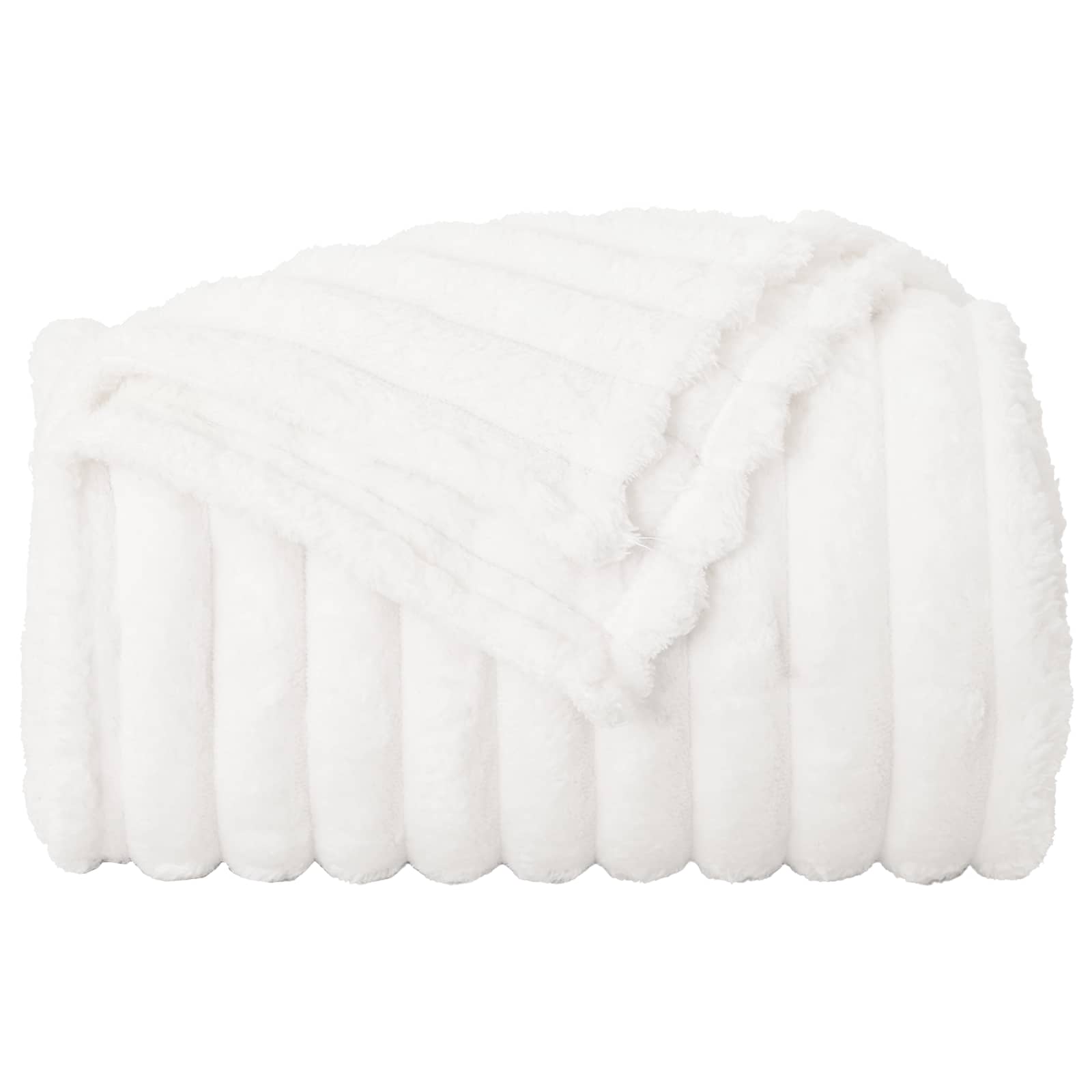 Pokrivači za bacanje 6 pcs Bijelo 200 x 150 cm Runo